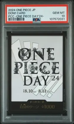 2024 ONE PIECE JPN PREMIUM CARD ONE PIECE DAY'24- DON!! CARD PSA 10 - Image 1