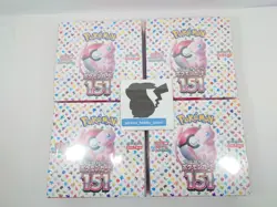 4 Boxes set Pokemon Cards Scarlet & Violet 151 sv2a Booster Sealed Box Japanese - Image 3