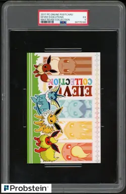 2017 Pokemon Online Post Card Eevee Evolutions May Eevee Collection PSA 5 Ex - Image 1