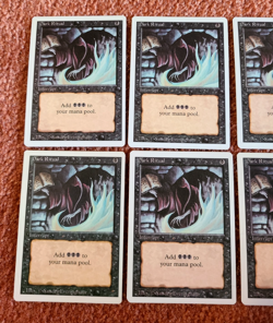MTG Magic the Gathering -- LOT of (x10) - REVISED 3rd Ed. -- DARK RITUAL Cards - Image 2