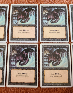 MTG Magic the Gathering -- LOT of (x10) - REVISED 3rd Ed. -- DARK RITUAL Cards - Image 3