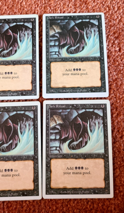 MTG Magic the Gathering -- LOT of (x10) - REVISED 3rd Ed. -- DARK RITUAL Cards - Image 4