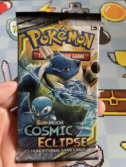 Pokemon Trading Card Game Sun & Moon Cosmic Eclipse Booster Pack 820650805899 - Image 1
