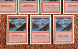 MTG Magic the Gathering - LOT of (x11) - REVISED 3rd Ed. - LIGHTNING BOLT Cards - Image 4