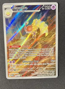 Espathra 197/182 Sv04: Paradox Rift Holo Pokemon Card TCG Near Mint - Image 1