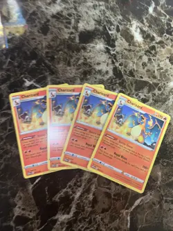 4x Pokemon Card Charizard 2025 Mcdonalds Dragon Discovery 001/015 Promo Playset - Image 1