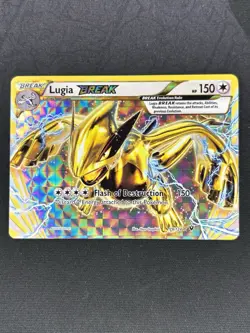 Lugia BREAK 79/124 - XY Fates Collide Full Art Holo Ultra Rare Pokemon Card - LP - Image 1