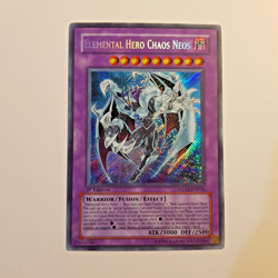 Yugioh Elemental Hero Chaos Neos Secret Rare 1st Edition GLAS-EN036 MINT - Image 1