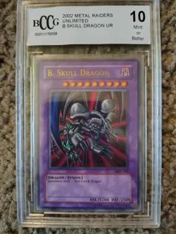 2002 Metal Raiders Unlimited B Skull Dragon UR BCCG 10 Mint Or Better! - Image 1