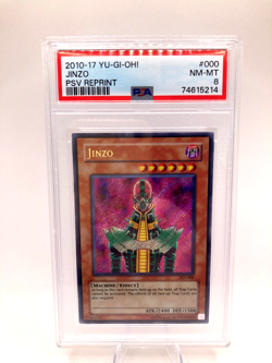 2010-2017 Yu-Gi-Oh! PSV-000 reprint Reprint Jinzo PSA NM-MT 8 YUGIOH - Image 1