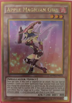 YuGiOh Apple Magician Girl Gold Rare MVP1-ENG15 - Image 1