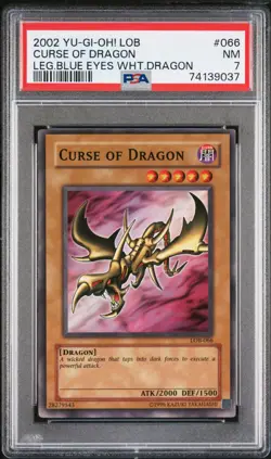 2002 YUGIOH LOB CURSE OF DRAGON - 066 - PSA 7 - Image 1