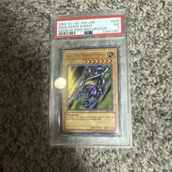 Gaia The Fierce Knight LOB-006 The Legend of Blue Eyes White Dragon PSA 7 - Image 1