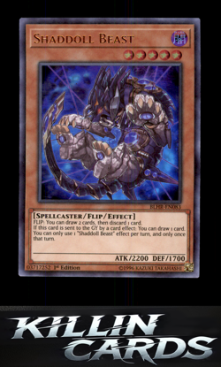 1st Edition Shaddoll Beast BLHR-EN083 Ultra Rare Battles of Legend: Hero's Reven - Image 1