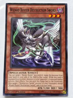 Yu-Gi-Oh Wizard Buster Destruction Sword BOSH-EN021 1st Edition Common NM - Image 1