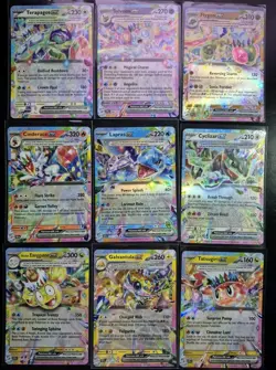 Tera Pokemon Ultra Rare ONLY Rainbow Borders Lot of 9 NM Cards - Image 1