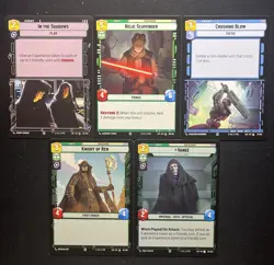 Star Wars Unlimited Legends Of The Force 5 Card Lot-A - Image 1