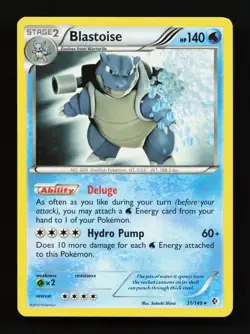 Blastoise 31/149 Non Holo Rare Boundaries Crossed Pokemon Card - Image 1