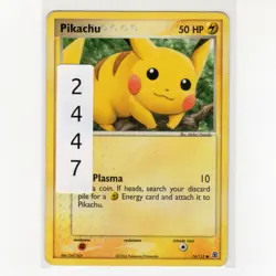Pokemon TCG Pikachu 74/112 EX FireRed/LeafGreen Regular Common Card EN-DMG 2004 - Image 3