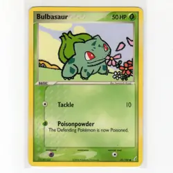 Pokemon TCG Bulbasaur 45/100 EX Crystal Guardians Regular Common Card EN-MP 2006 - Image 1