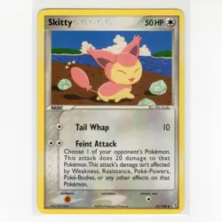 Pokemon TCG Skitty 41/100 EX Crystal Guardians Regular Common Card EN-LP 2006 - Image 1