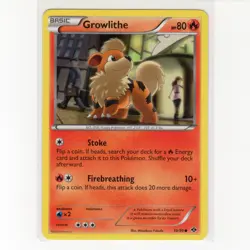 Pokemon TCG Growlithe 10/99 BW Next Destinies Regular Common Card EN-LP 2012 - Image 1