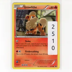 Pokemon TCG Growlithe 10/99 BW Next Destinies Regular Common Card EN-LP 2012 - Image 3
