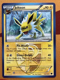 Pokemon Card - Jolteon - Team Plasma - UC (34/116) BW Plasma Freeze *LP* - Image 1