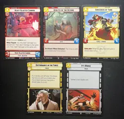 Star Wars Unlimited Legends Of The Force 5 Card Lot -B - Image 1