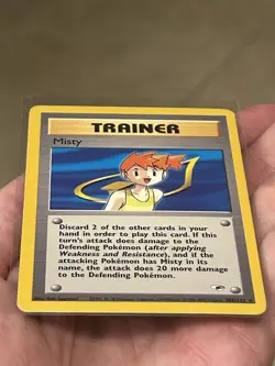 2000 Pokemon TCG Misty 102/132 Gym Heroes Rare Card Vintage WOTC LP - Image 3