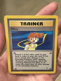 2000 Pokemon TCG Misty 102/132 Gym Heroes Rare Card Vintage WOTC LP - Image 4
