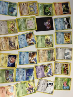 Huge Collection Bulk Lot of 100+ Pokemon Cards Mixed WOTC-XY Vintage HP-DAMAGED - Image 3