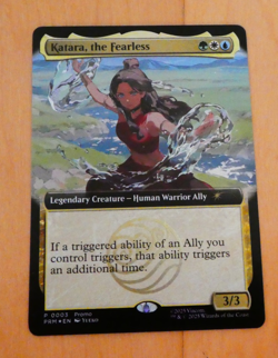 SDCC 2025 Magic The Gathering X Avatar Katara The Fearless Promo Card Exclusive - Image 1