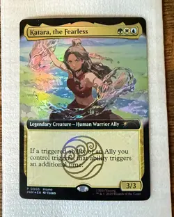 SDCC 2025 Magic The Gathering X Avatar Katara The Fearless Promo Card Exclusive - Image 1