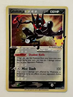 Greninja - Goldstar SWSH144 - Celebrations Promo Card - Pokemon - Image 1