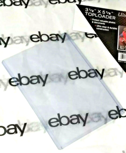 1-LARGE Ultra Pro Hard Plastic TopLoader Protector Holder for Vaccine Card Proof - Image 1