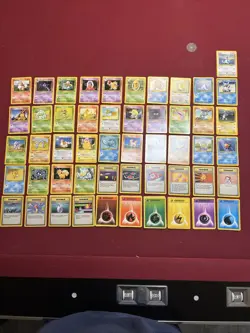 Pokemon BASE Set 53- Card UNCOMMON/COMMON Non-Holo Lot - Image 1