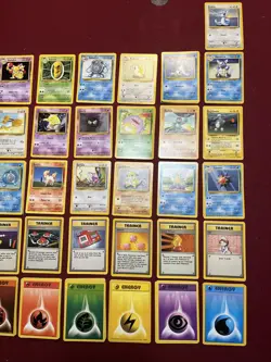 Pokemon BASE Set 53- Card UNCOMMON/COMMON Non-Holo Lot - Image 4