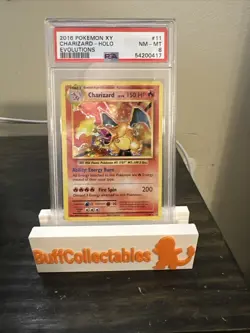 PSA 8 NM-MT 2016 Pokemon Charizard 11/108 Holo XY Evolutions TCG Card - Image 1