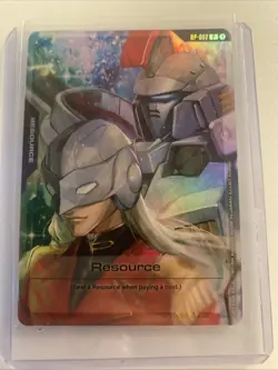 Gundam TCG Resource Card Zechs Merquise RP-002 Foil English SDCC 2025 Promo - Image 3