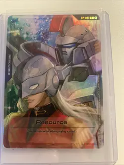 Gundam TCG Resource Card Zechs Merquise RP-002 Foil English SDCC 2025 Promo - Image 4