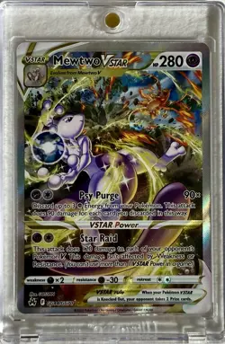 Pokemon Mewtwo VSTAR TCG Ultra Rare Card GG44/GG70 Crown Zenith Galarian Gallery - Image 1