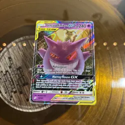 Gengar & Mimikyu GX Tag Team Pokemon Card 240 HP - Image 1
