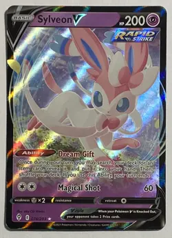 Sylveon V 074/203 - Pokemon TCG Sword Shield Evolving Skies Ultra Rare Holo Card - Image 1