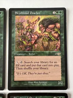 4x Skyshroud Poacher MTG Nemesis MP Magic The Gathering Playset 4 - Image 3
