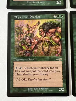 4x Skyshroud Poacher MTG Nemesis MP Magic The Gathering Playset 4 - Image 4