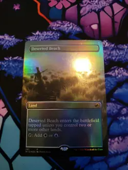 Deserted Beach Borderless Foil [Innistrad: Midnight Hunt] MTG MID #281 ~NM - Image 1