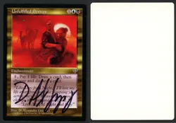 ***Unfulfilled Desires Artist Proof Signed*** MTG Mirage D Alexander Gregory - Image 1