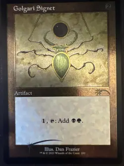 Golgari Signet (Foil Etched) Secret Lair Drop Series Foil RAY - Image 1
