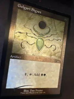 Golgari Signet (Foil Etched) Secret Lair Drop Series Foil RAY - Image 2